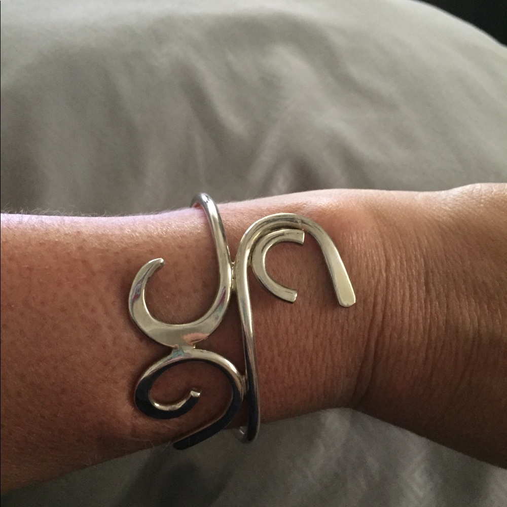 Sterling silver cuff bracelet